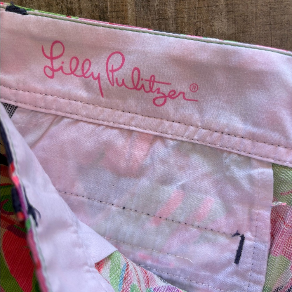 Lilly Pulitzer Size 6 Vias Palmetto Leaf Callahan Shorts - Picture 3 of 4